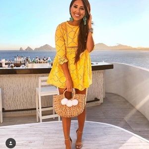 NEW Goodnight Macaroon Sarai Babydoll Mini Dress